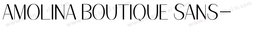 Amolina Boutique Sans字体转换